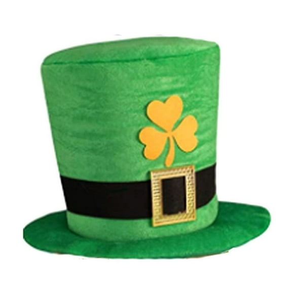 GDREDA Mens Caps Irish Party Hat St. Patrick's Day Hat Irish Top Hat Performance Top Hat Green,One Size