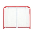 thumbnail image 3 of KFFKFF Hockey Goal, 54" x 44" Kids' Street & Roller Hockey Goal, Durable Steel Frame for Indoor/Outdoor Use, Easy Setup Junior Hockey Net, Portable Design for Young Players, White/Red, 3 of 9