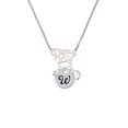 thumbnail image 2 of Delight Jewelry Silvertone Large Script Letter - W - 3/4'' Disc - Silvertone Dream Big Pendant Necklace, 25", 2 of 4