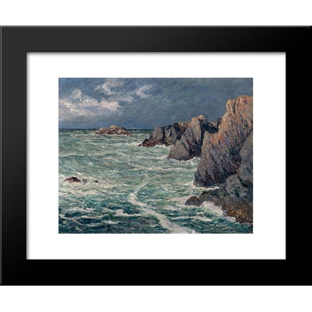 Domois shore (Belle-Ile-en-Mer) 20x24 Framed Art Print by Maufra, Maxime