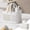 White, variant on Plastic Bath Storage Basket with Handle Bathroom Toiletries Organizer Caddy for Shower Portable Bath Caddy with Drainage Holes Shampoo Conditioner Soap Holder for Home Dorm Gym 9.84x7.87x6.30 Inch