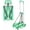 2 Wheel Aluminium Green, variant on Folding Hand Truck Dolly Cart,Collapsible Shopping Trolley,Mini Lightweight Hand Dolly,Backpack Trolley,Luggage Cart,Aluminum Telescopic Rod,2 Wheel Trolley Expandable Large Chassis,Mint Green