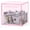 Pink, variant on Clear Acrylic Piggy Bank for Kids, Small Clear Money Saving Jar Must Break to Open, Unopenable Piggy Bank for Cash Coins (6" H × 3.5" Diameter)