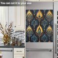 thumbnail image 3 of Yayeee Magnetic Dishwasher Cover for The Front Decoration Home Kitchen Machine Sticker Protector, Navy Blue Art Pattern, 3 of 6