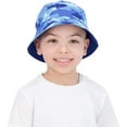 thumbnail image 2 of Addie & Tate Unisex Blue Reversible Bucket Hat for Kids 3-6 Years Old, 2 of 6