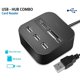 thumbnail image 5 of Methold USB Hub ABS Suministros de teléfono de apariencia pequeña Práctico Lector de tarjetas de múltiple Accesorios de computadora Adaptadores Teléfono y Comunicación azul, 5 of 6