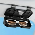 thumbnail image 4 of White Car Glasses Case For Sun Visor Storage Multifunctional Driver Eyewear Holder With Abs Material Secure Installation Size 3.7X6.5X2.4 Inches Weighs Approximately 0.33 Pounds, 4 of 4