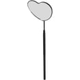 thumbnail image 1 of Miroir à Cils Miroir d'Extension de Cils Miroir de Maquillage en Forme de Cœur Miroir à Cils Professionnel Portable en Acier Inoxydable Miroir de Maquillage pour Extension de Cils (Noir), 1 of 8