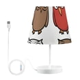 thumbnail image 2 of Cartoon Owls Desk Lamp 3 Color Modes LED Table Lamp Nightstand Reading Light for Bedroom Living Room, 2 of 8