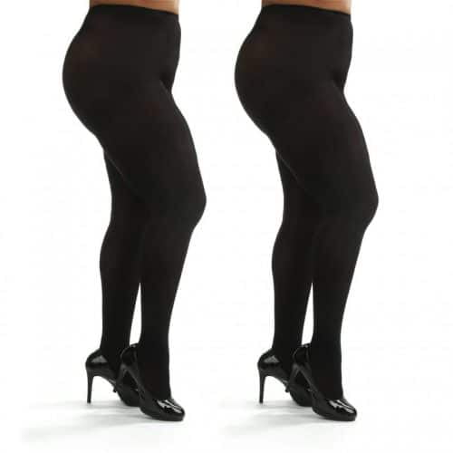 fra nu af Reservere Inspektion Silky Toes Womens Plus Size Opaque Microfiber Casual Tights - Walmart.com