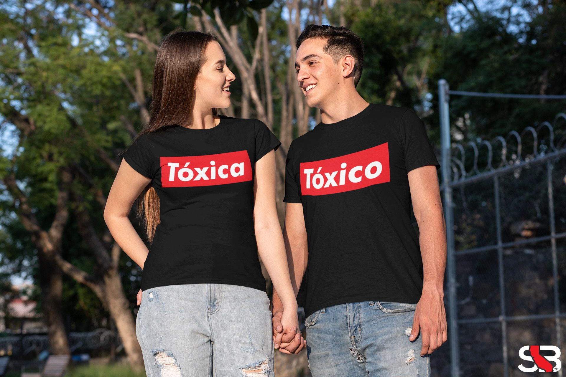  ShirtBANC Matching Toxico y Toxica Shirts for Men and Women  Funny Toxic Tee : Clothing, Shoes & Jewelry