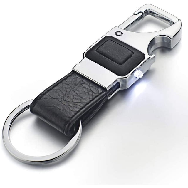 Llavero de metal para hombre, llavero de metal, portaherramientas multiusos, llavero abrebotellas