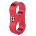 thumbnail image 2 of 10AN Hose Separator Clamp Aluminum Alloy Fitting Adapter for Fuel/Oil/Brake/Gas Line Auto AccessoryRed, 2 of 4
