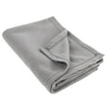 thumbnail image 3 of Single Solid Color Hypoallergenic 60”L x 50”W Fleece Throw Blanket for Fall, Winter, Spring, Summer, Men, Women, Children & Pets in Gray, 3 of 7