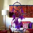 thumbnail image 4 of Atrapasueños Kyoffiie, hecho a mano, con cuentas de plumas, para colgar en la pared, elegante atrapasueños, decoración de pared, adorno artesanal para ventana, balcón, dormitorio, sala de estar,, 4 of 6
