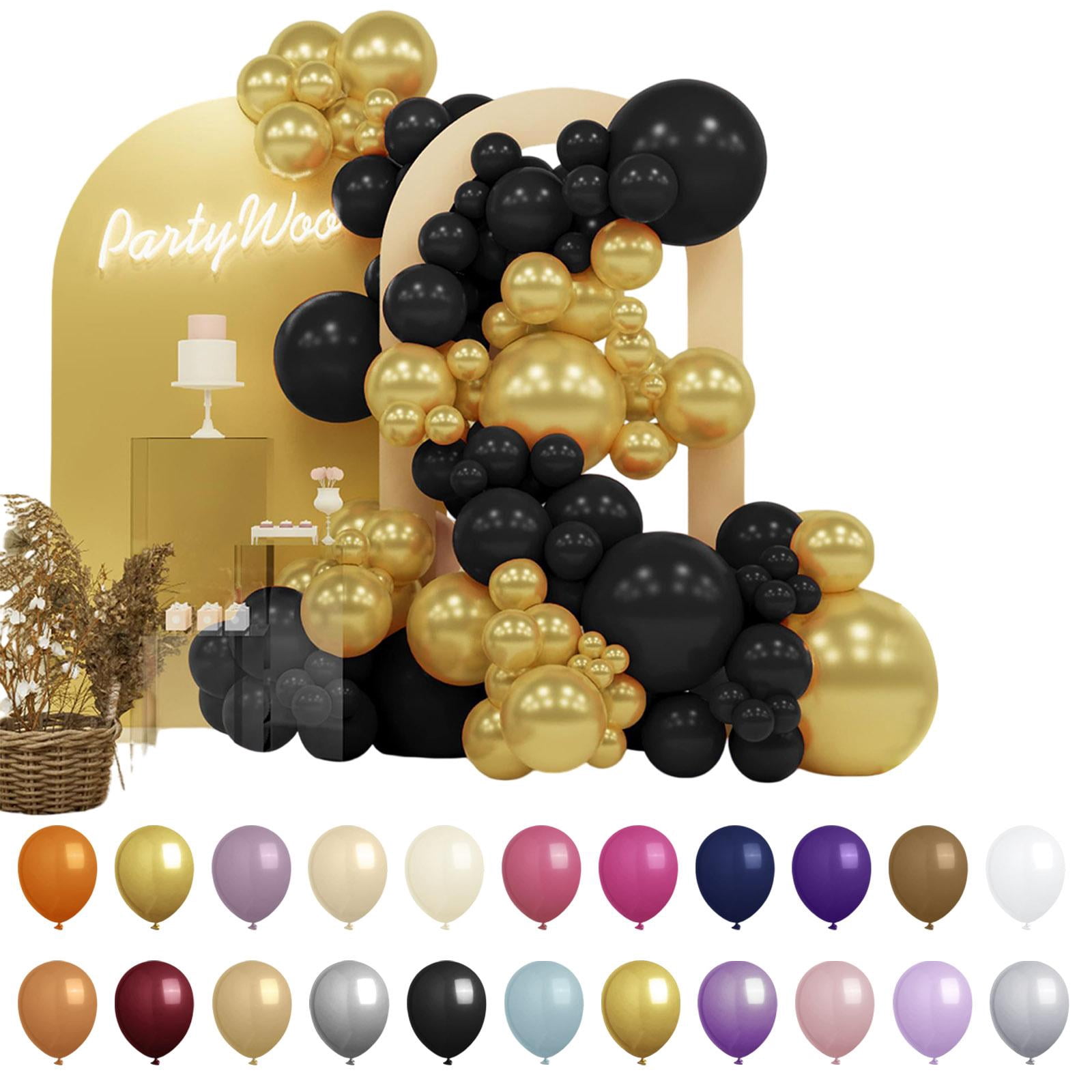 140pcs Latex Balloon Arch Kit, Decorative Balloons in 4 Sizes with Multiple Colors for Company Celebration, Wedding Venue, Birthday Party