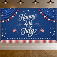 thumbnail image 5 of Patriotic Design Happy 4th of July Banner Decorative Pattern Stars and Stripes Celebration Flag for Independence Day Party Outdoor Event Home Decor, 5 of 8