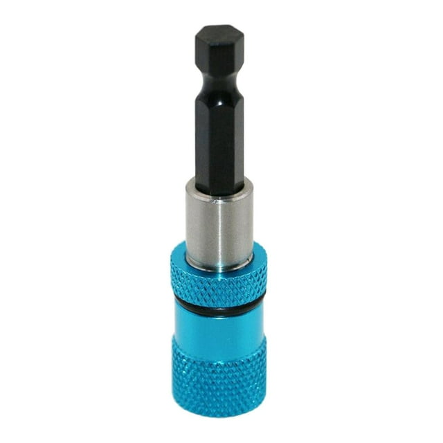 Portabrocas magnético de vástago de 1/4 Cambio rápido para destornillador eléctrico Azul Baoblaze