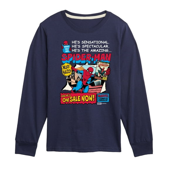 Marvel - Spider-Man Comic - Youth Long Sleeve Graphic T-Shirt