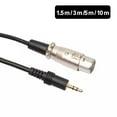 thumbnail image 2 of Naierhg 3 5mm 1/8inch Male to XLR 3 Pin Female Jack Adapter Audio Stereo Cable Wire, 2 of 6