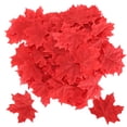 thumbnail image 1 of Artificial Maple Leaves, Soft And Comfortable  Handfeeling Autumn Leaf Convenient Practical  For Autumn Decoration For Most People Red, 1 of 8