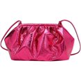 thumbnail image 1 of LHSHID Women Patent Leather Evening Bag Cloud Purse Clutch Dumpling Bag Ruched Shoulder Bag Pleated Clip Purses Crossbody Bag, 1 of 7