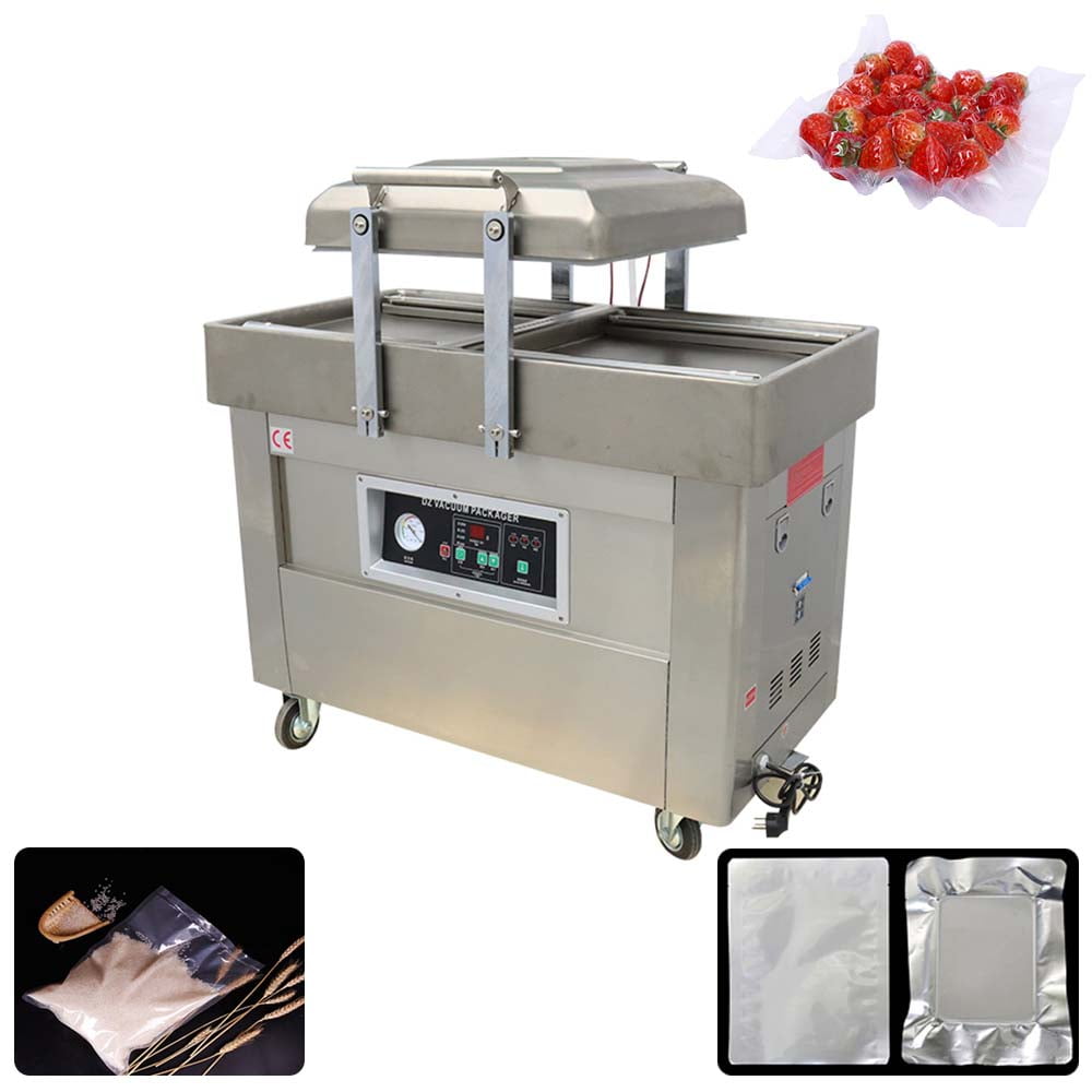 Chamber Vacuum Packaging Machine with Gas Injector and Double Seal