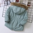 thumbnail image 4 of XFLWAM Baby Toddler Girl Heavy-Weight Winter Parka Jacket Water-resitant Sherpa Lined Faux Fur Hood Winter Outwear Coats, 4 of 8
