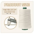 thumbnail image 2 of Polyester Macrame Cord, Polypropylene Craft Crochet Bag Rope Yarn for DIY Projects Beige/Light Khaki, 2 of 7