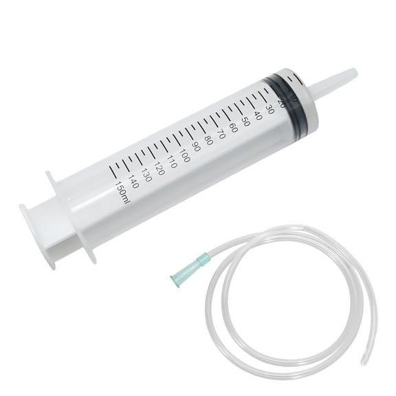 150ml Syringe ,Plastic Syringe with 40 Inches Plastic Tubing for Plant Irrigation, Perfumes, Inks, Feeding Pets