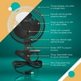 Joey’z Clip On Fan Quiet Portable 6” Mini Fan for Desk Home Bedroom