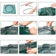 thumbnail image 2 of Bolsa para hojas de jardín, bolsa de transporte resistente a la suciedad para hojas de jardín, bolsa cuadrada, práctica bolsa de basura para deshierbe con asas para césped de jardín, 1 unidad Rojo Verde, 2 of 5