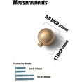 thumbnail image 5 of Goo-Ki 6 Pack Cabinet Knob Champagne Bronze Cabinet Pull Modern Drawer Handle Wardrobe Cabinet Door Handle, 5 of 6