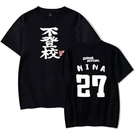Girls Band Cry Nina Iseri no Futoko Merch Short Sleeve T-shirt Unisex Fashion Crew Neck Top