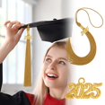 thumbnail image 5 of 2025 Borla de birrete de licenciatura Birrete de graduación Suizi Doctorado Presidente Mentor Accesorios de ropa Percha de birrete Borla, 5 of 5