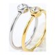 thumbnail image 3 of Vqyskoko-anillos entrelazados trenzados de circón, anillos regalo de Navidad de aniversario apilable para pareja minimalista, 3 of 4