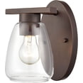 thumbnail image 5 of Millennium Lighting  Ashford 1 Light Metal Wall Sconce in Multiple Finishes with Clear Glass Shade Satin Nickel Nickel Satin, 5 of 7