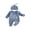 Blue, variant on Cjfdfy Newborn Baby Girl Boy Fall Outfits Cousin Crew Waffled Ribbed Long Sleeve Bodysuit And Hat 2Pcs Infant Cute Coming Home Fall Winter Outfit 0-9M