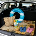 thumbnail image 2 of DISNIMO Trunk Mat for SUV Sunflower Butterfly Print All Weather Cargo Liner Non-Slip Scratch-Proof Dog Trunk Liner Universal Size Protection Mat for SUV Truck Sedan, 2 of 7