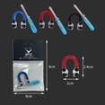 thumbnail image 4 of Peggybuy Archery Metal D Loop U Nock Compound Rope Release Bow D Ring with Wrench (Blue), 4 of 6