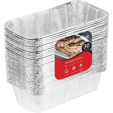 

Aluminum 1lb Loaf Pan (30 Count) by Stock Your Home