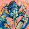 thumbnail image 2 of Vertentes, Jeanette 15x15 Black Ornate Wood Framed with Double Matting Museum Art Print Titled - Lilly Lobster I, 2 of 4