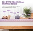 thumbnail image 2 of Mattress Topper Full - 2 Inch Gel Infused Memory Foam Mattress Topper Full Size, CertiPUR-US Certified, 2 of 6