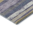 thumbnail image 3 of Addison Rugs Mayfield Premium Machine Washable Transitional Stripes Purple Rectangle Rug, 8' x 10', 3 of 6