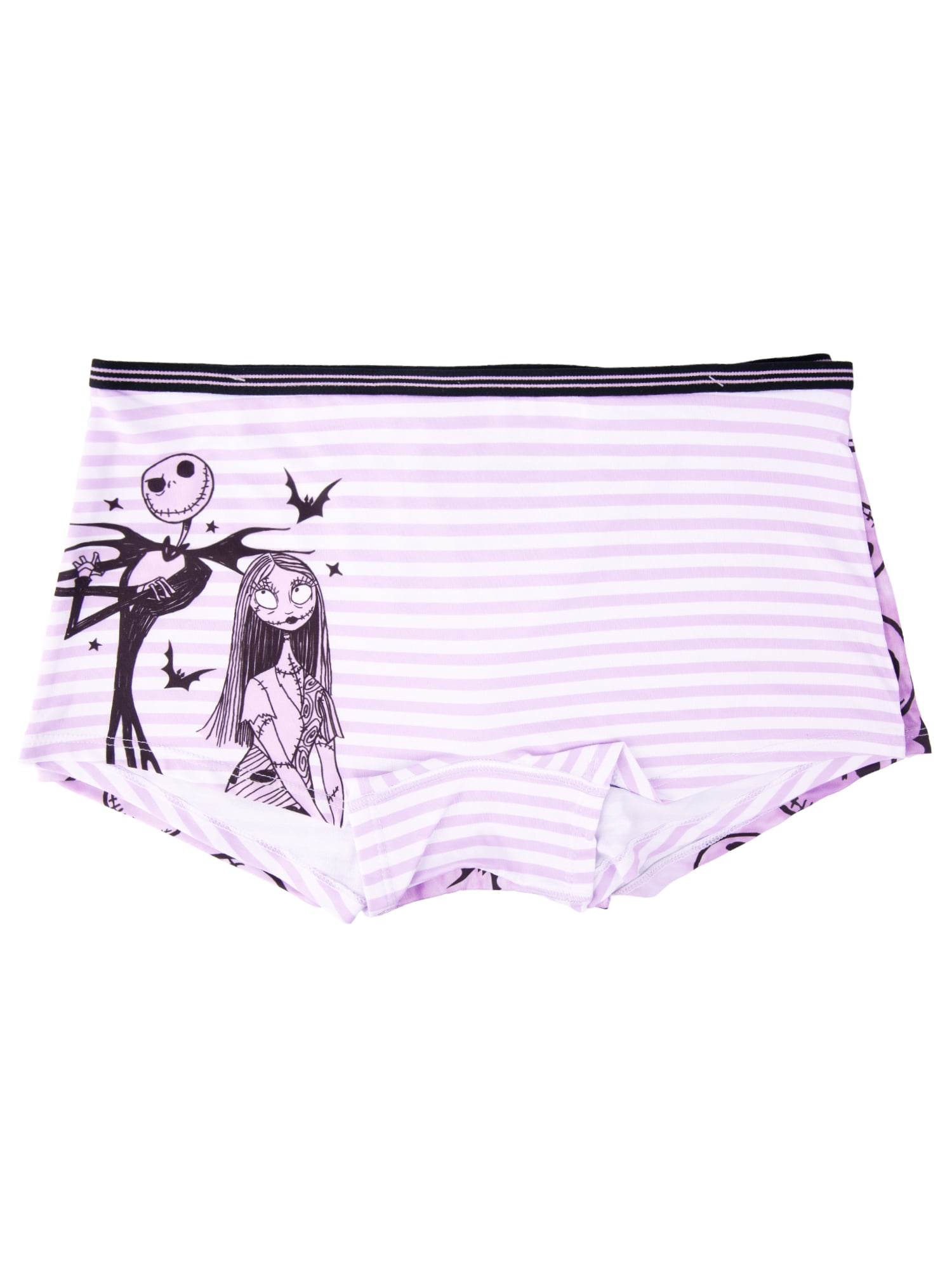 Disney's Nightmare before Christmas Woman's and Juniors Boyshort Underwear, 2-Pack, Size S-XL