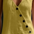 thumbnail image 4 of Guluxicc Womens Flowy Wide Leg Linen Jumpsuits Elegant Summer Sleeveless V Neck Rompers One Piece Beach Outfits with Pockets, 4 of 8