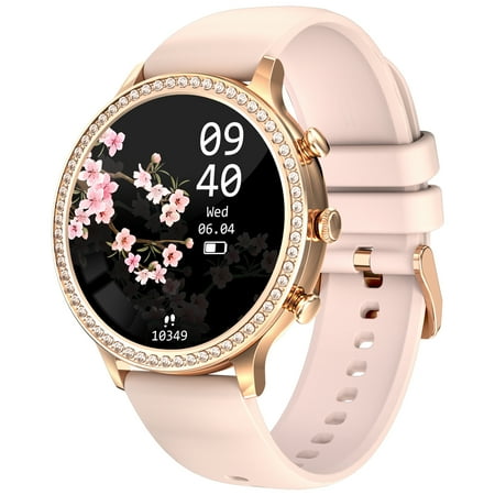 VOPOCO Smart Watch for Women(Answer/Make Call), 1.32'' Full Touchscreen 20 Sports Modes Fitness Watch, IP67 Waterproof for iPhone Android