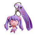 thumbnail image 1 of 20Pcs Hatsune Miku 6cm Kawaii Figure Keychain PVC Model Bag Pendant Anime Car Keyring Doll Cartoon Double Tail Girl Key Chain, 1 of 5