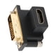 thumbnail image 1 of HD Multimedia Interfaz Femenina A DVI Masculino Adaptador, Adaptador de 90 Grados Enchufe el Codo Superior y La Corrosió de Juego Resistente A la Corrosió, 1 of 7