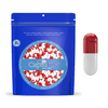 Colored Size 000 Empty Gelatin Capsules by Capsuline - Red/White 10000 Count - 10000 count